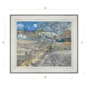 Картина в раме Декор Депо Винсент Ван Гог "Огороженное поле с крестьянином" E20 31x36 см