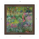 Картина в раме Декор Депо Клод Моне "Ирисовый сад в Живерни" E21 46x46 см