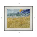 Картина в раме Декор Депо Винсент Ван Гог "Вечерний пейзаж с восходящей луной" E20 31x36 см