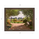 Картина в раме Декор Депо Клод Моне "Адольф Моне читает в саду" E21 51x66 см