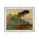 Картина в раме Декор Депо Клод Моне "Церковь в Аренжвилле" E20 46x56 см