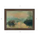 Картина в раме Декор Депо Клод Моне "Закат на Сене зимний эффект" E21 36x51 см