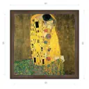 Картина в раме Декор Депо Густав Климт "Поцелуй" E21 61x61 см