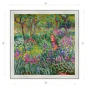 Картина в раме Декор Депо Клод Моне "Ирисовый сад в Живерни" E20 61x61 см