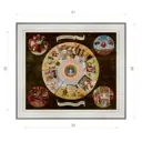 Картина в раме Декор Депо Иероним Босх Семь смертных грехов E20 36x41 см