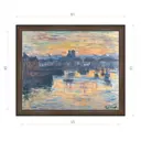 Картина в раме Декор Депо Клод Моне "Порт в Дьеппе вечер" E21 51x61 см