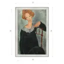 Картина в раме Декор Депо Амедео Модильяни "Женщина с красными волосами" E20 76x51 см