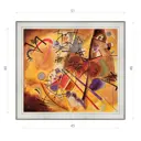 Картина в раме Декор Депо Василий Кандинский "Маленькая мечта в красном цвете" E20 46x51 см