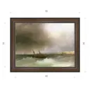 Картина в раме Декор Депо Иван Айвазовский "Вид Одессы с моря" E21 36x46 см