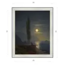Картина в раме Декор Депо Иван Айвазовский "Фигуры на залитым лунным светом побережье" E20 56x46 см