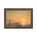 Картина в раме Декор Депо Иван Айвазовский "Восход солнца в Феодосии" E21 36x51 см