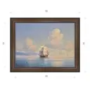 Картина в раме Декор Депо Иван Айвазовский "Корабль у побережья" E21 36x46 см