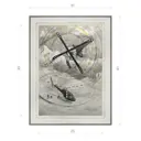 Картина в раме Декор Депо Алексей Макаров "Геликоптер" E20 41x31 см