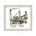 Картина в раме Декор Депо Константин Малютин "Локомотив" E20 46x51 см