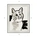 Картина в раме Декор Депо Константин Малютин "Кот" E20 46x36 см