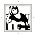 Картина в раме Декор Депо Константин Малютин "Silja" E20 46x46 см