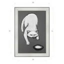 Картина в раме Декор Депо Константин Малютин "Белый кот №1" E20 51x36 см