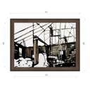 Картина в раме Декор Депо Константин Малютин "После пожара" E21 46x61 см