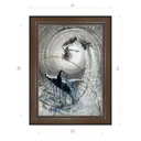 Картина в раме Декор Депо Алексей Макаров "Горбатый кит в невесомости" E21 41x31 см