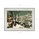Картина в раме Декор Депо Питер Брейгель "Охотники на снегу" E20 31x41 см
