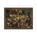 Картина в раме Декор Депо Питер Брейгель "Битва поста и масленницы" E21 46x61 см