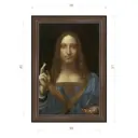 Картина в раме Декор Депо Леонардо да Винчи "Спаситель мира" E21 51x36 см