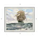 Картина в раме Декор Депо Монтегю Доусон "Борт на сложной волне" E20 46x56 см