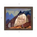 Картина в раме Декор Депо Николай Рерих "Белый камень" E21 46x56 см