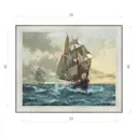 Картина в раме Декор Депо Монтегю Доусон "Парусная шхуна" E20 46x56 см