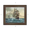 Картина в раме Декор Депо Монтегю Доусон "Парусная шхуна" E21 31x36 см
