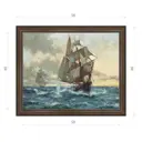 Картина в раме Декор Депо Монтегю Доусон "Парусная шхуна" E21 46x56 см