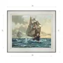 Картина в раме Декор Депо Монтегю Доусон "Парусная шхуна" E20 31x36 см