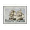 Картина в раме Декор Депо Монтегю Доусон "Бой фрегатов" E20 46x61 см