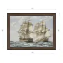 Картина в раме Декор Депо Монтегю Доусон "Бой фрегатов" E21 46x61 см