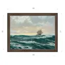 Картина в раме Декор Депо Монтегю Доусон "Преодолевая волны" E21 51x66 см