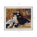 Картина в раме Декор Депо Пьер Огюст Ренуар "Мадам Жорж Карпентер и ее дети" E20 46x56 см