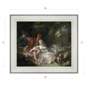 Картина в раме Декор Депо Франсуа Буше "Пастух и пастушка" E20 31x36 см