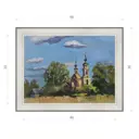 Картина в раме Декор Депо Ксения Черномор Христорождественская церковь E20 36x46 см