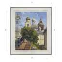 Картина в раме Декор Депо Ксения Черномор "Москва Зарядье" E20 36x31 см