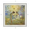 Картина в раме Декор Депо Ксения Черномор "Таинство" E20 46x46 см