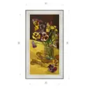 Картина в раме Декор Депо Ксения Черномор "Анютины глазки" E20 56x31 см