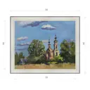 Картина в раме Декор Депо Ксения Черномор Христорождественская церковь E20 46x56 см