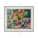 Картина в раме Декор Депо Ксения Черномор "Вальс настурций" E20 31x36 см