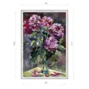 Картина в раме Декор Депо Ксения Черномор "Пионы вечером" E20 111x76 см