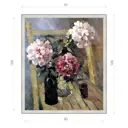 Картина в раме Декор Депо Ксения Черномор "Бордо и пионы" E20 106x91 см