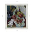 Картина в раме Декор Депо Ксения Черномор "Натюрморт с белой розой" E20 51x46 см