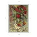 Картина в раме Декор Депо Ксения Черномор "Рубиновый букет" E20 131x91 см
