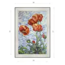 Картина в раме Декор Депо Ксения Черномор Маки в небесах E20 51x36 см