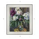 Картина в раме Декор Депо Ксения Черномор "Пионы в саду" E20 36x31 см