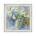 Картина в раме Декор Депо Ксения Черномор "Ромашки" E20 46x46 см